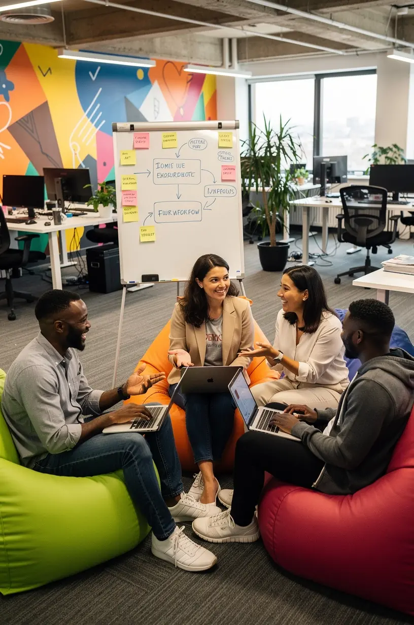 Professional business solutions illustration